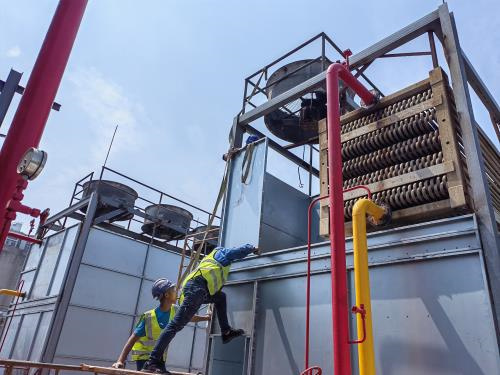 覽訊冷卻塔填料規格尺寸有哪些,廣東覽訊冷卻塔換熱填料